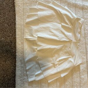 Halara White Layered Women's Miniskirt